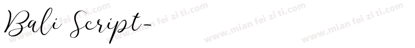 Bali Script字体转换